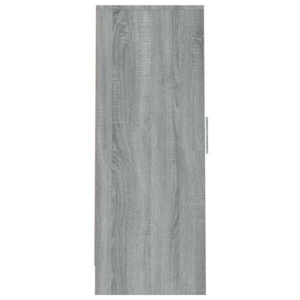 Zapatero de madera contrachapada gris Sonoma 32x35x92 cm