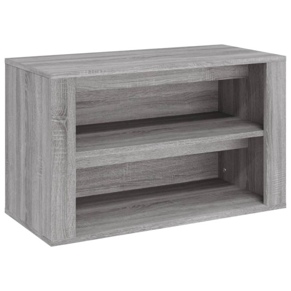 Mueble zapatero madera contrachapada gris Sonoma 75x35x45 cm