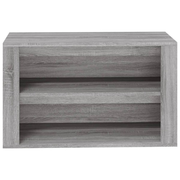 Mueble zapatero madera contrachapada gris Sonoma 75x35x45 cm