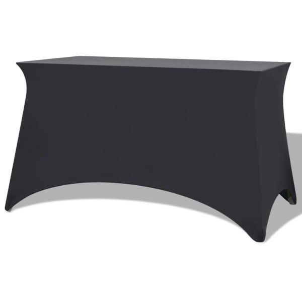 Funda elástica para mesa 2 uds 183x76x74 cm antracita