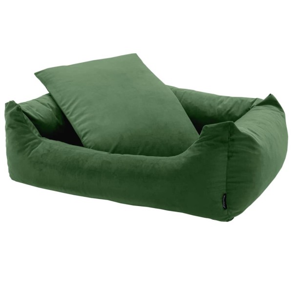 Madison Cama para perros Velvet verde 100x80x25 cm