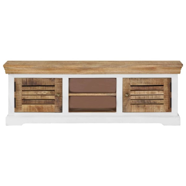 Mueble para TV de madera maciza de mango 118x30x40 cm