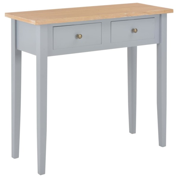 Mesa consola tocador de madera gris 79x30x74 cm