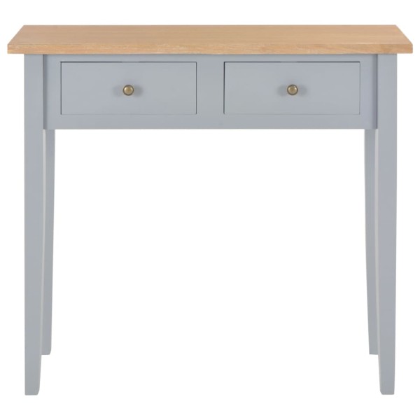 Mesa consola tocador de madera gris 79x30x74 cm