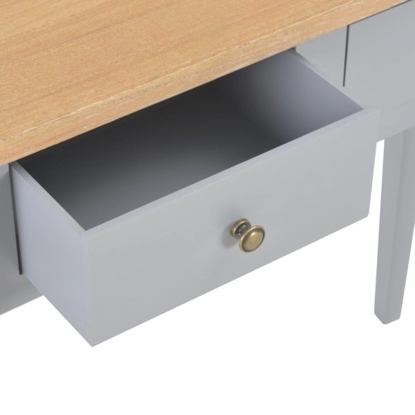 Mesa consola tocador de madera gris 79x30x74 cm