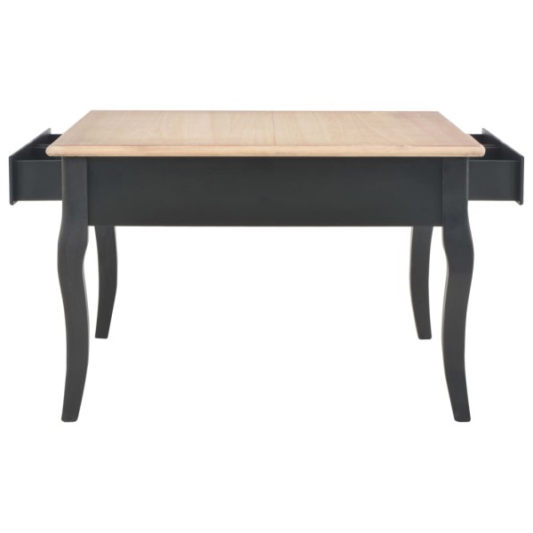 Mesa de centro de madera negra 80x80x50 cm