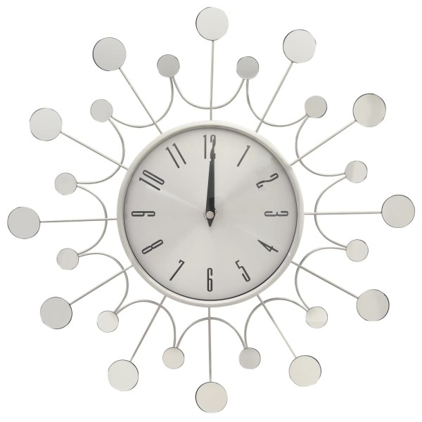 325165 Wall Clock Silver 40 cm Metal