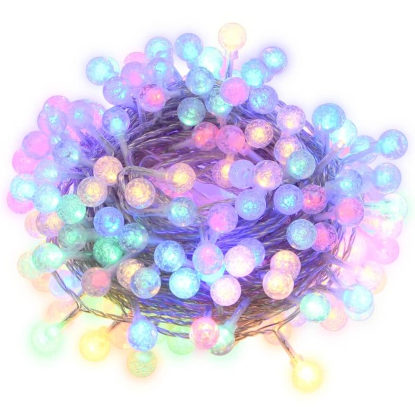 Guirnalda de luces globos 8 funciones 20 m 200 LEDs de colores