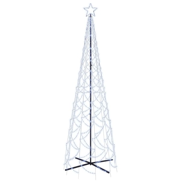 Árbol de Navidad cónico 500 LED blanco frío 100x300 cm