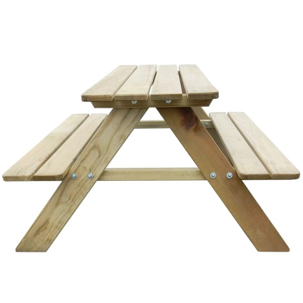 Mesa de picnic para niños madera de pino 89x89,6x50,8 cm