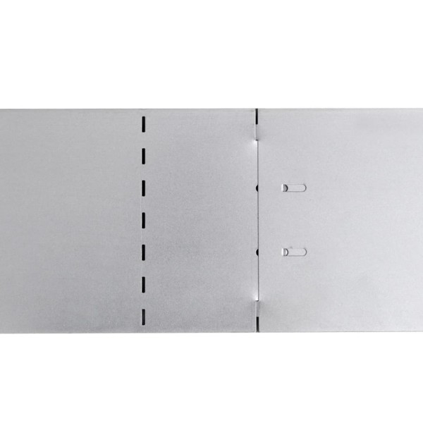 Paneles divisorios flexibles acero 10 uds galvanizado 100x14 cm