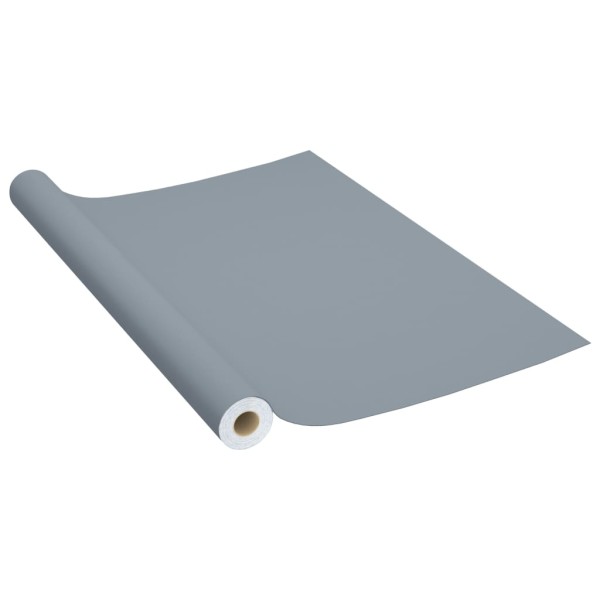 Láminas autoadhesivas muebles 2 uds PVC gris 500x90 cm