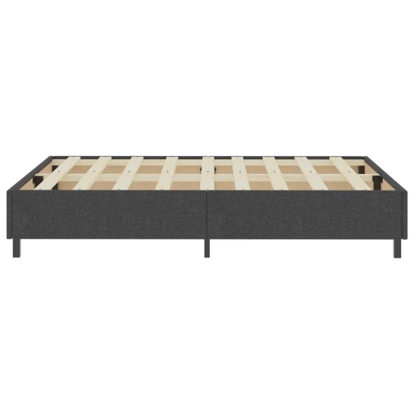 Estructura de cama Box Spring tela gris 180x200 cm