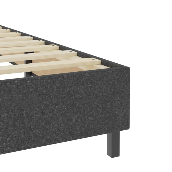 Estructura de cama Box Spring tela gris 180x200 cm