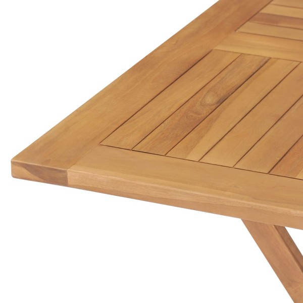 Juego de comedor para jardín 5 piezas madera maciza teca