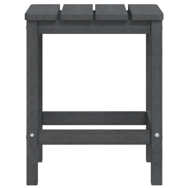 Silla de jardín Adirondack con mesa HDPE gris antracita