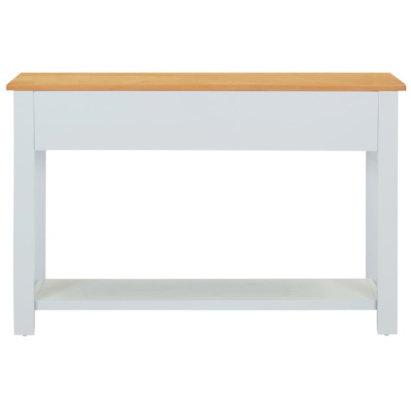 Mesa consola de madera de roble maciza 118x35x77 cm