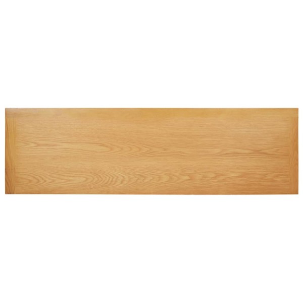 Mesa consola de madera de roble maciza 118x35x77 cm