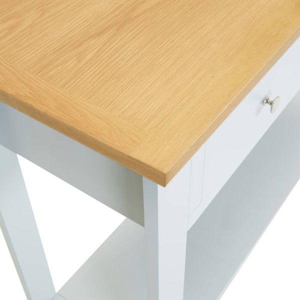 Mesa consola de madera de roble maciza 118x35x77 cm