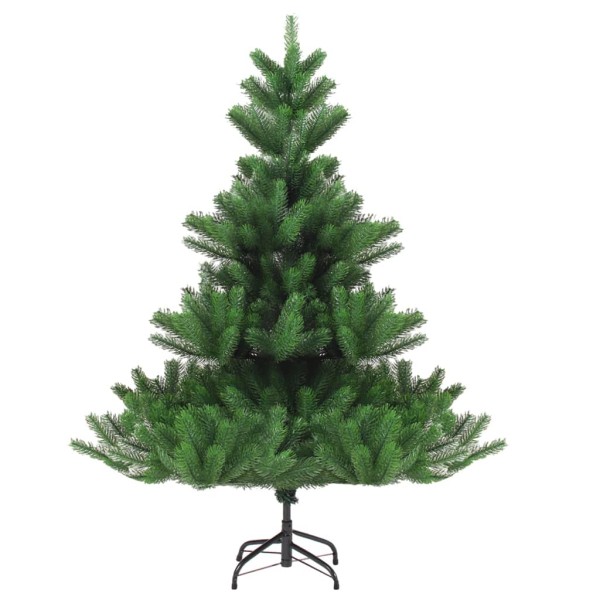 Árbol de Navidad abeto Nordmann con LEDs y bolas verde 150 cm