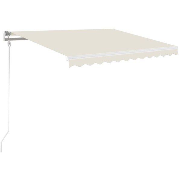 Toldo retráctil automático crema 350x250 cm