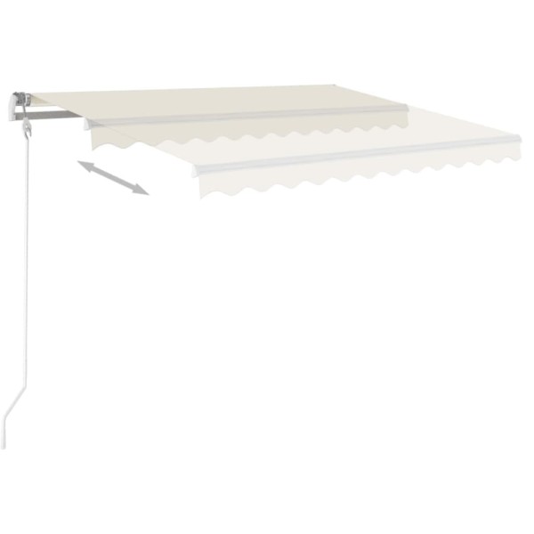 Toldo retráctil automático crema 350x250 cm