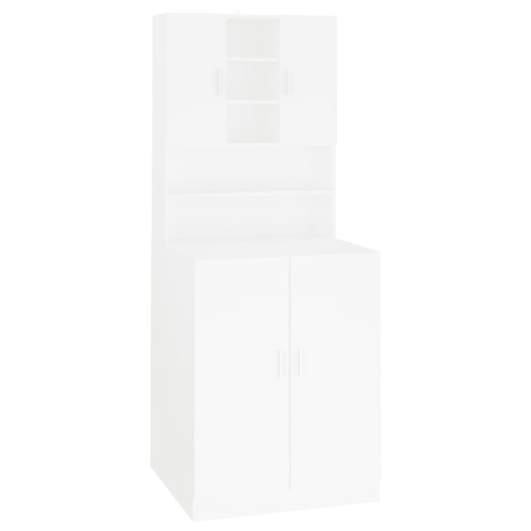 Mueble de lavadora blanco