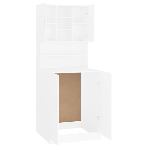 Mueble de lavadora blanco