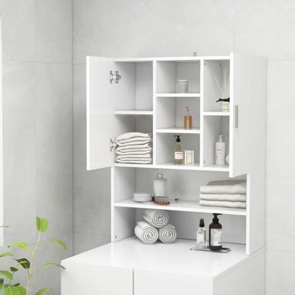 Mueble de lavadora blanco