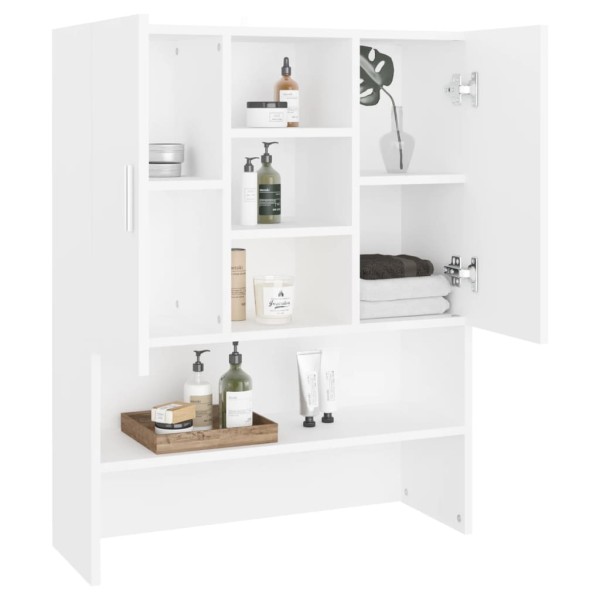 Mueble de lavadora blanco