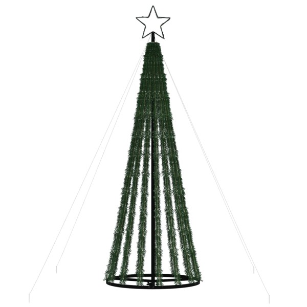 Árbol de Navidad cono de luz 275 LEDs blanco cálido 180 cm