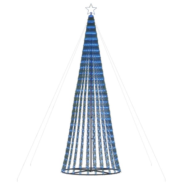 Árbol de Navidad cono de luz 688 LEDs azul 300 cm