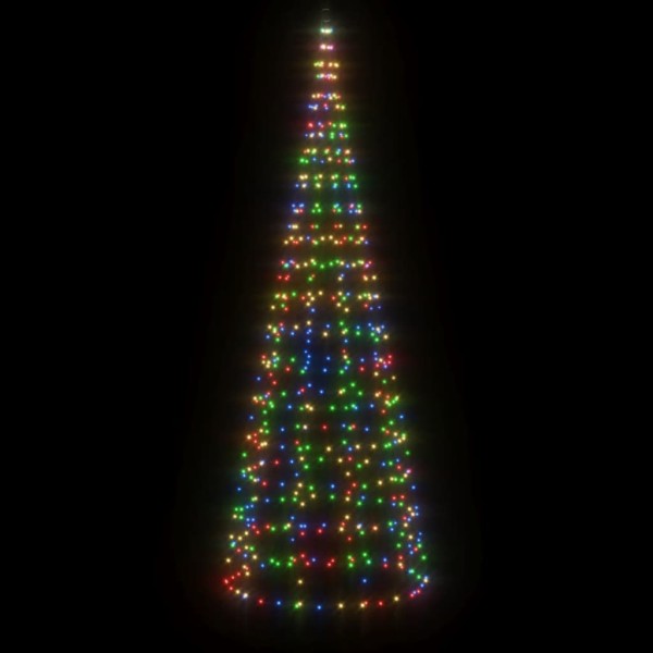 Árbol de Navidad en asta de bandera 550LED colores 300 cm