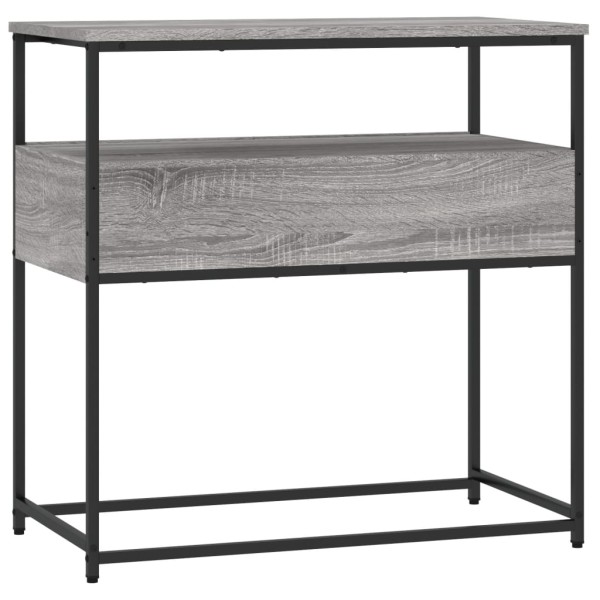 Mesa consola madera de ingeniería gris Sonoma 75x40x75 cm