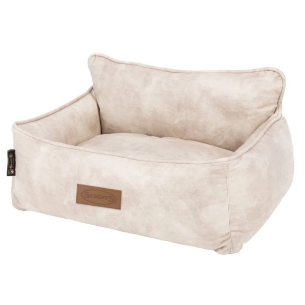 Scruffs & Tramps Cama para perros Kensington crema tamaño M 60x50 cm