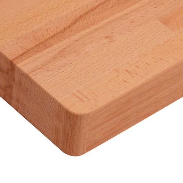 Tablero rectangular de madera maciza de haya 100x60x4 cm