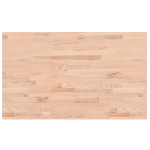 Tablero rectangular de madera maciza de haya 100x60x2,5 cm