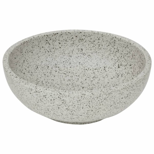 Lavabo sobre encimera redondo cerámica gris Φ41x14 cm