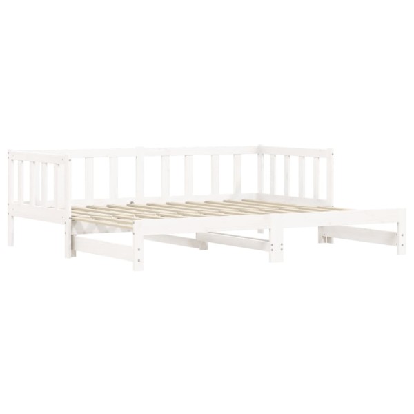 Sofá cama nido madera maciza de pino blanco 90x190 cm