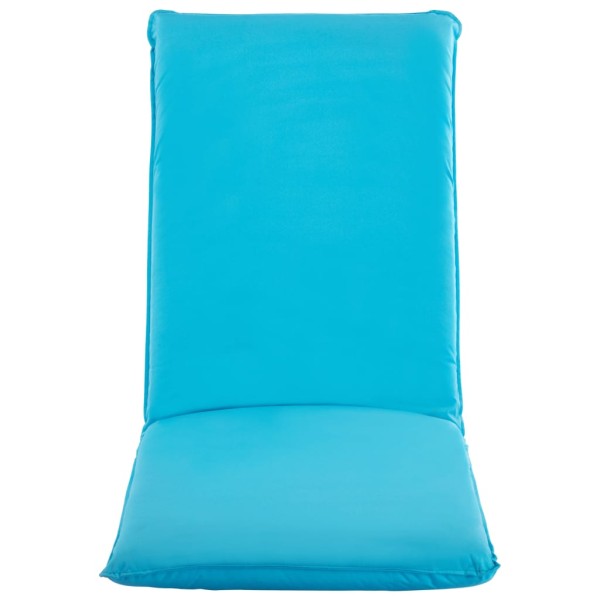 Tumbona plegable de tela Oxford azul