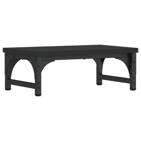 Soporte para pantalla madera de ingeniería negro 37x23x14 cm