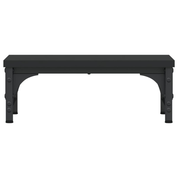 Soporte para pantalla madera de ingeniería negro 37x23x14 cm