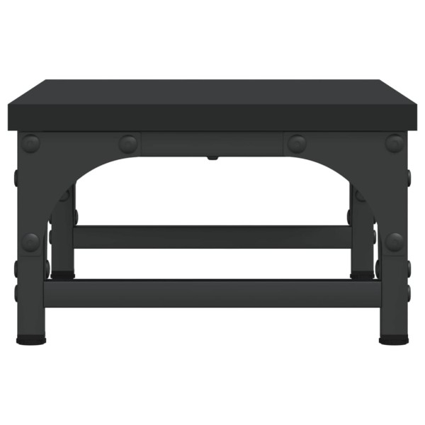 Soporte para pantalla madera de ingeniería negro 37x23x14 cm