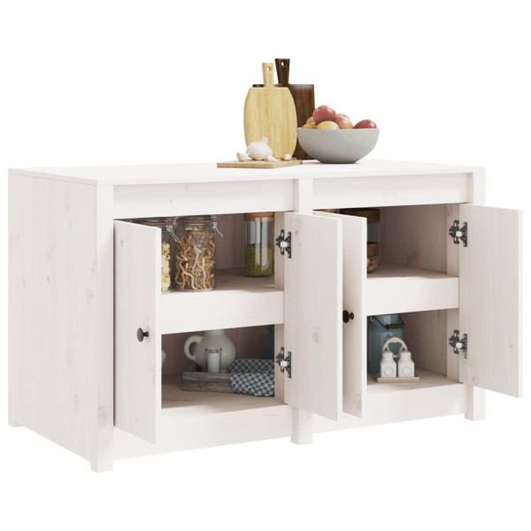 Mueble de cocina exterior madera maciza pino blanco 106x55x64cm