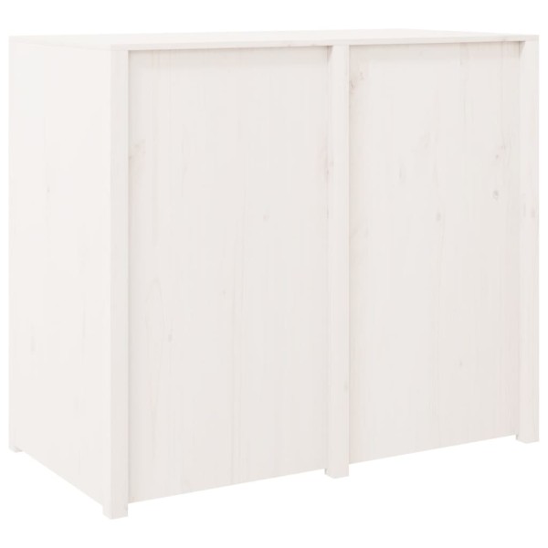 Mueble de cocina exterior madera maciza pino blanco 106x55x92cm