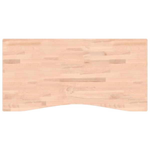 Tablero de escritorio madera maciza de haya 110x(50-55)x1,5 cm