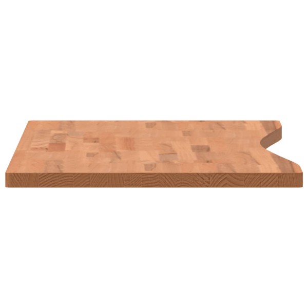 Tablero de escritorio madera maciza de haya 100x(45-50)x2,5 cm