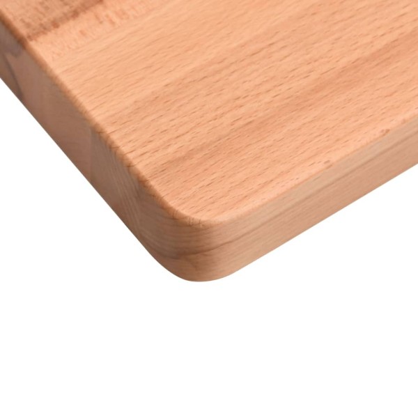 Tablero de escritorio madera maciza de haya 100x(55-60)x2,5 cm