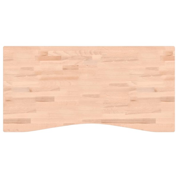 Tablero de escritorio madera maciza de haya 110x(50-55)x2,5 cm