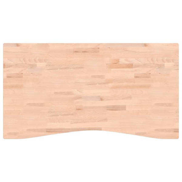 Tablero de escritorio madera maciza de haya 110x(55-60)x2,5 cm